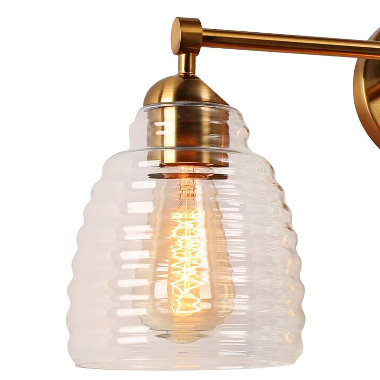 Image 3 Nasy 3-Light 22.8" Wide Gold Bath Light more views