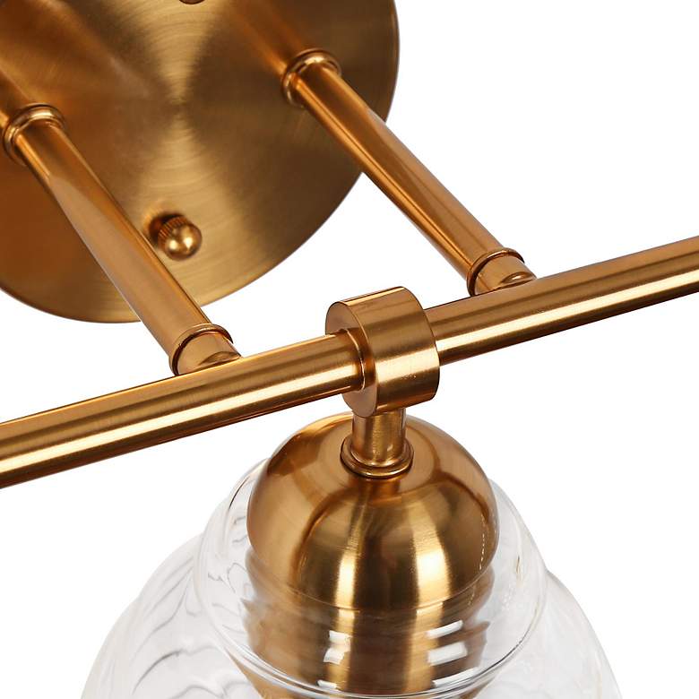 Image 5 Nasy 3-Light 22.8" Wide Gold Bath Light more views