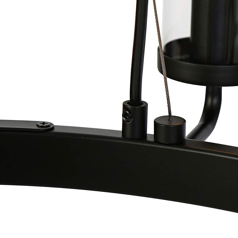 Image 6 Natalia 31" Wide Matte Black 9-Light Chandelier more views