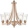 2_Natalie 27 1/2" Wide Modern Gold 5-Light Chandelier more views