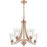 5_Natalie 27 1/2" Wide Modern Gold 5-Light Chandelier more views