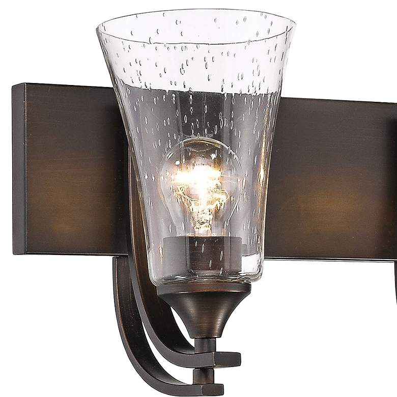 Image 2 Natalie 32" Wide Heirloom Bronze 4-Light Vanity Bath Light more views