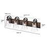 3_Natalie 32" Wide Heirloom Bronze 4-Light Vanity Bath Light more views