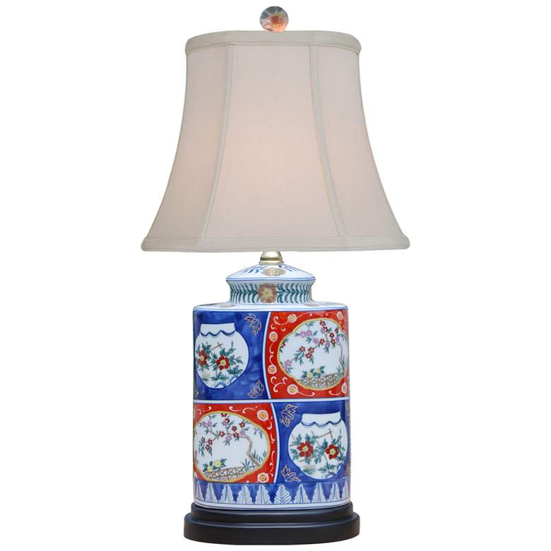 Image 1 Natalie Gold Imari Porcelain Oval Jar Table Lamp