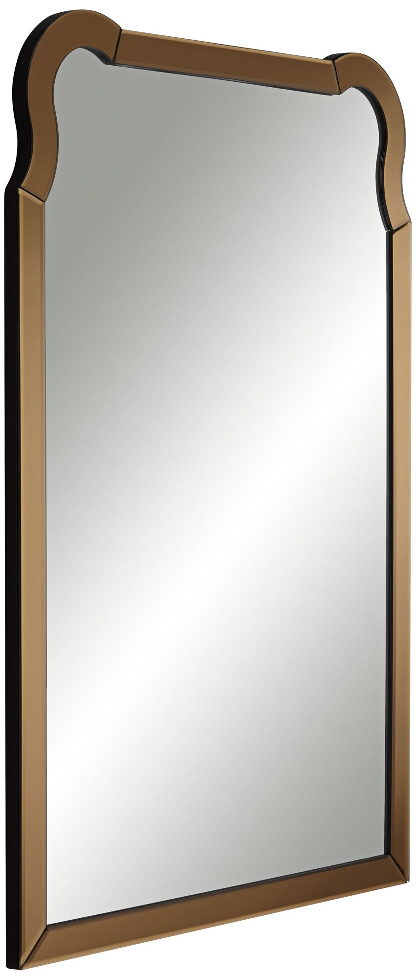 Image 5 Natalya 27" x 39" Warm Gold Rectangular Wall Mirror more views