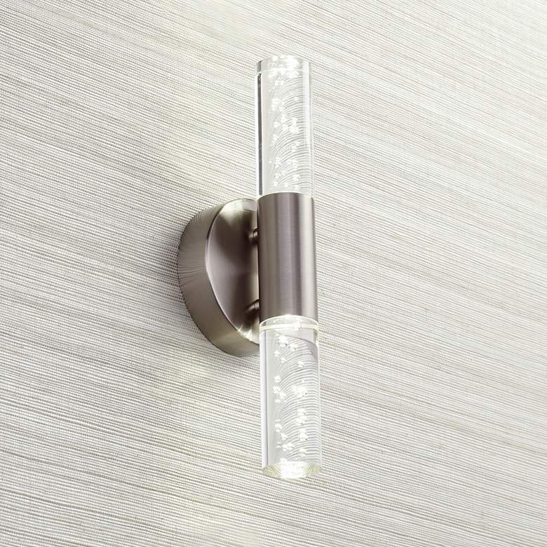 Image 1 Natalya Bubble Acrylic 13" High Modern LED Wall Sconce
