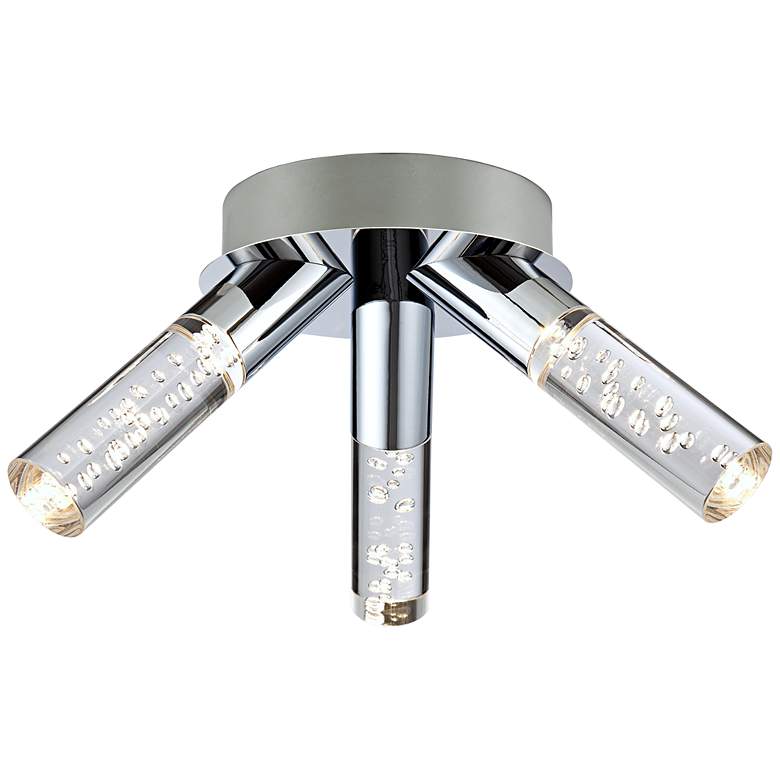 Image 1 Natalya Bubble Acrylic Tube 14 1/2" Wide LED Ceiling Light