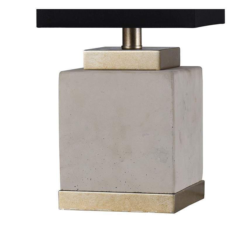 Image 4 Natasha Table Lamp - Soft Brass,Natural Cement - Black more views