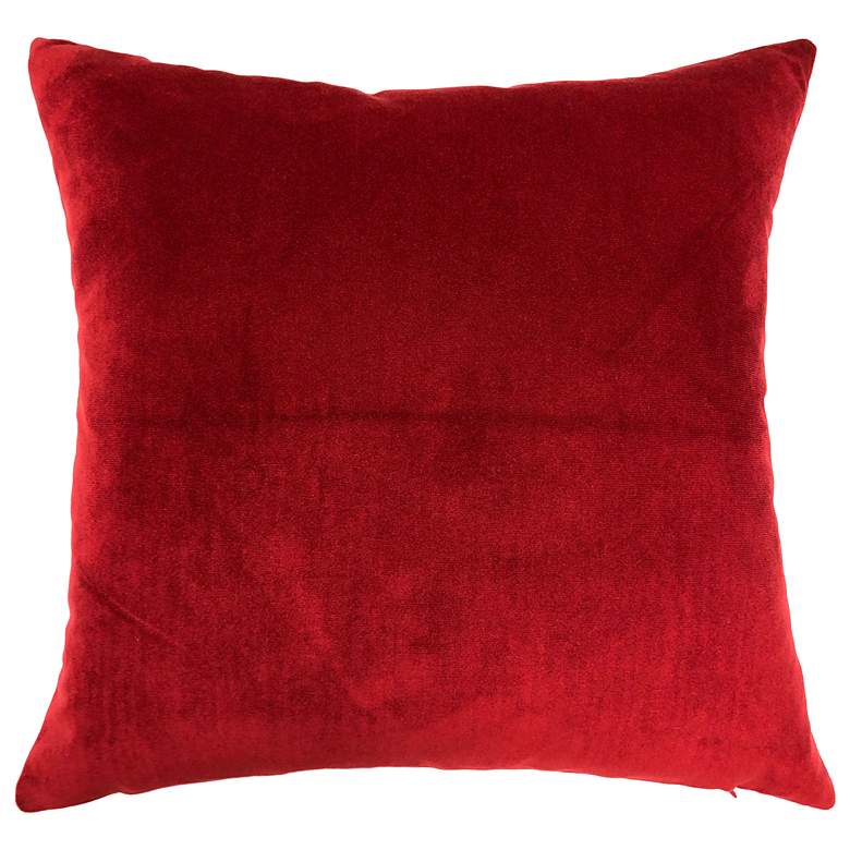 Image 4 Nathan Red 20" Square Decorative Pillow more views
