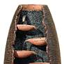 5_Nathan Seven Cascade 35" High Cut-Away Rustic Modern Fountain more views