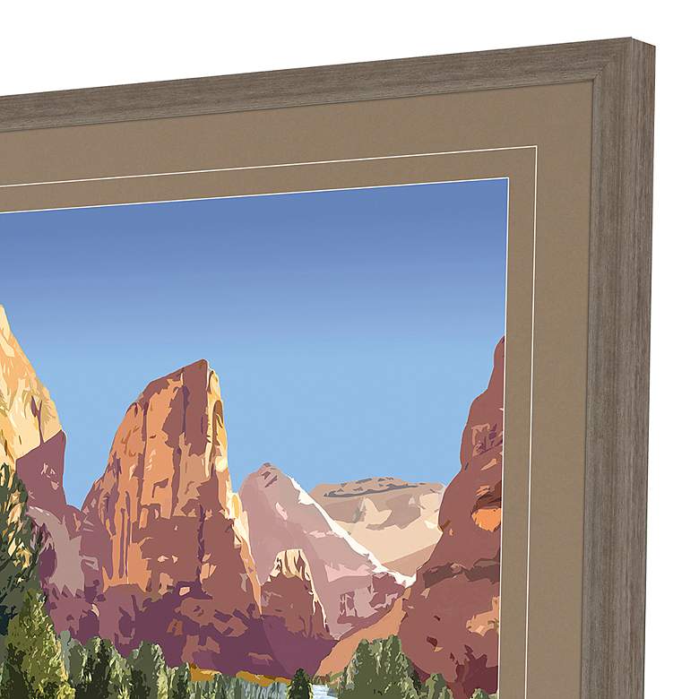 Image 3 National Parks I 32" High 2-Piece Giclee Framed Wall Art Set more views