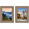 National Parks II 32"H 2-Piece Giclee Framed Wall Art Set