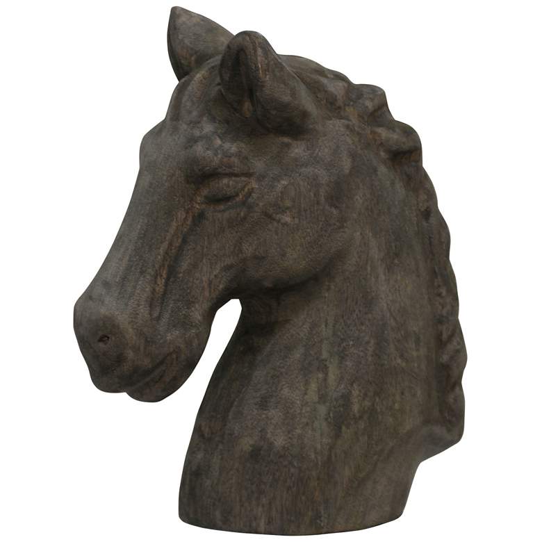 Image 1 Native Horse 10in X 5in X 12in Natural Wood Table Top Carved Sculpture