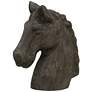 Native Horse 10in X 5in X 12in Natural Wood Table Top Carved Sculpture
