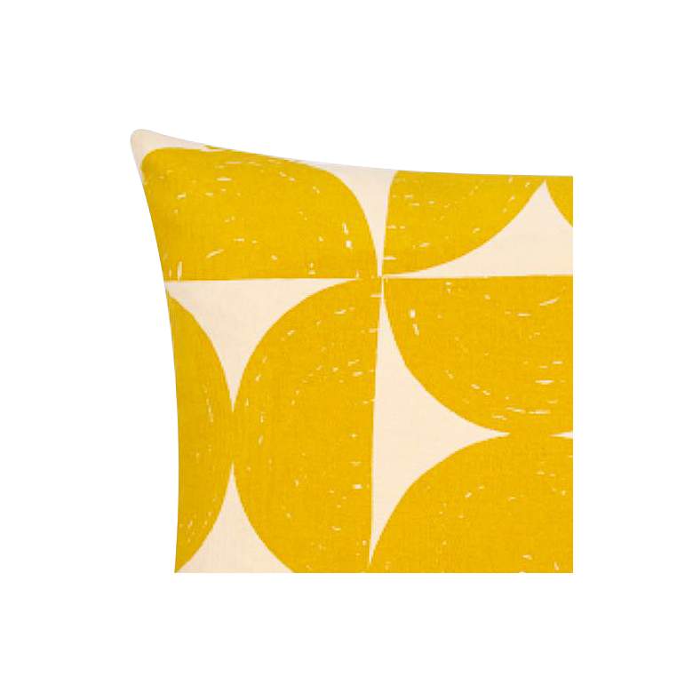 Image 2 Natur Saffron and Cream Geometric 20" x 13" Throw Pillow more views
