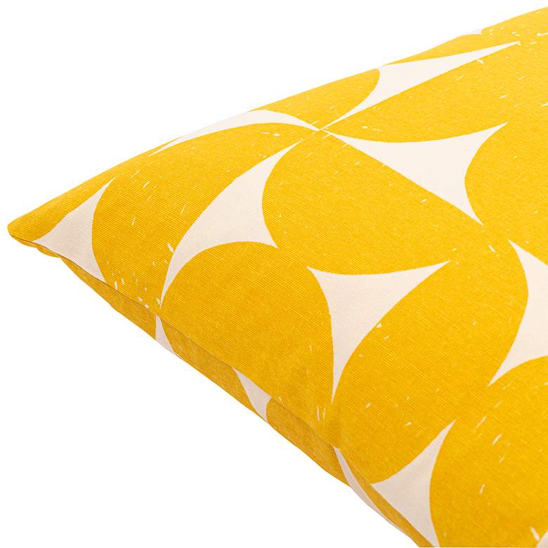 Image 3 Natur Saffron and Cream Geometric 20" x 13" Throw Pillow more views