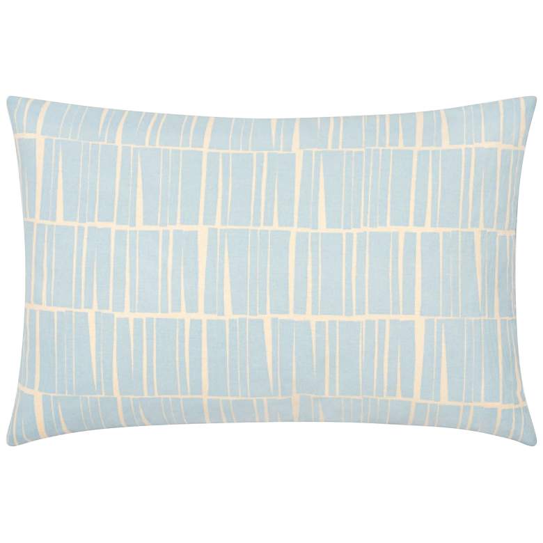 Image 1 Natur Sky Blue and Cream Striped 20" x 13" Throw Pillow