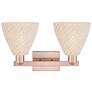 2_Natural Ballston Dome 16"W 2 Light Copper Bath Light With Fiber Shade more views
