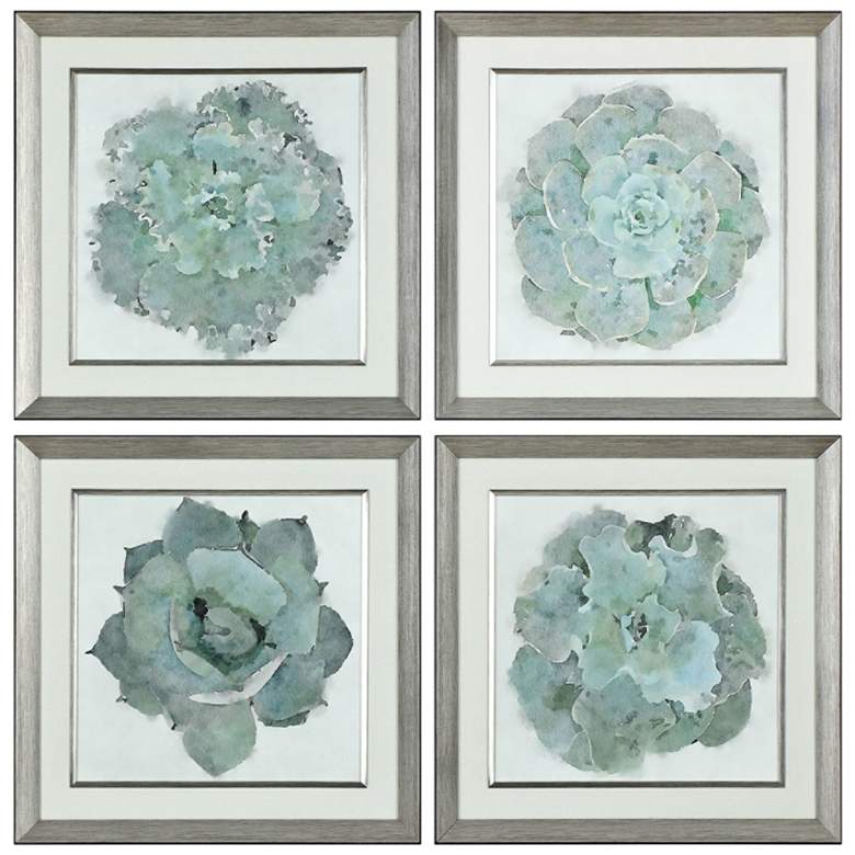 Natural Beauties 22 1/4&quot; Square 4-Piece Framed Wall Art Set