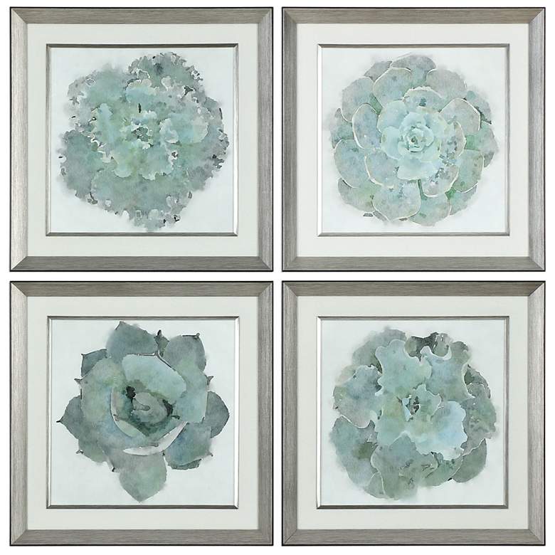 Image 2 Natural Beauties 22 1/4" Square 4-Piece Framed Wall Art Set