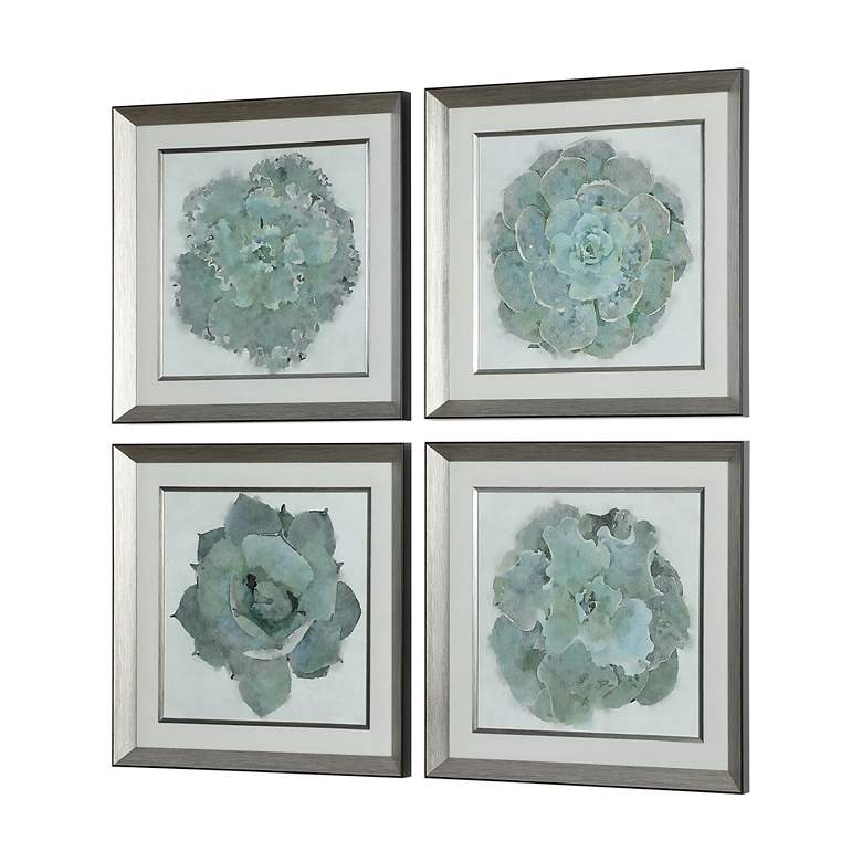 Image 2 Natural Beauties 22 1/4 inch Square 4-Piece Framed Wall Art Set more views