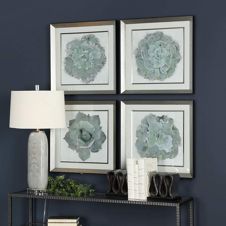 Image 4 Natural Beauties 22 1/4" Square 4-Piece Framed Wall Art Set more views