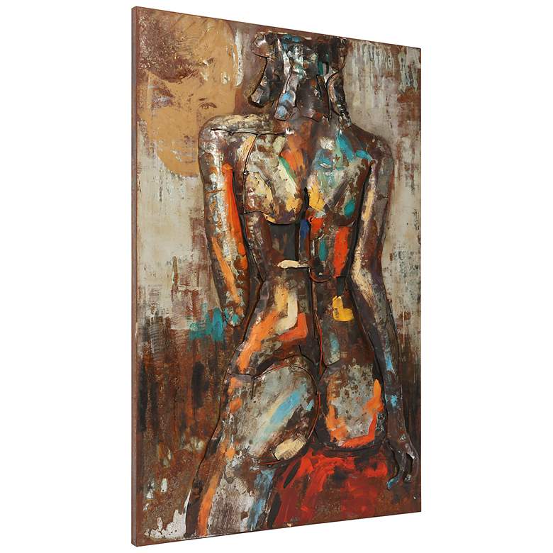 Image 3 Natural Beauty 1, 2 & 3 Mixed Media Iron Hand Painted Dimensional Wall Art more views
