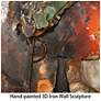 6_Natural Beauty 1, 2 & 3 Mixed Media Iron Hand Painted Dimensional Wall Art more views