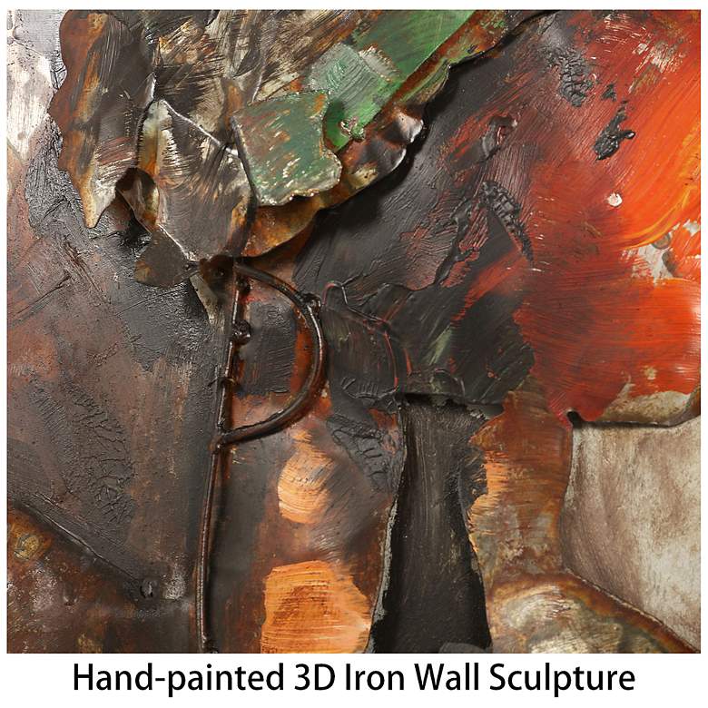 Image 6 Natural Beauty II" Mixed Media Iron Hand Painted Dimensional Wall Art more views
