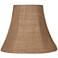 Natural Burlap Bell Lamp Shade 3x6x5 (Clip-On)