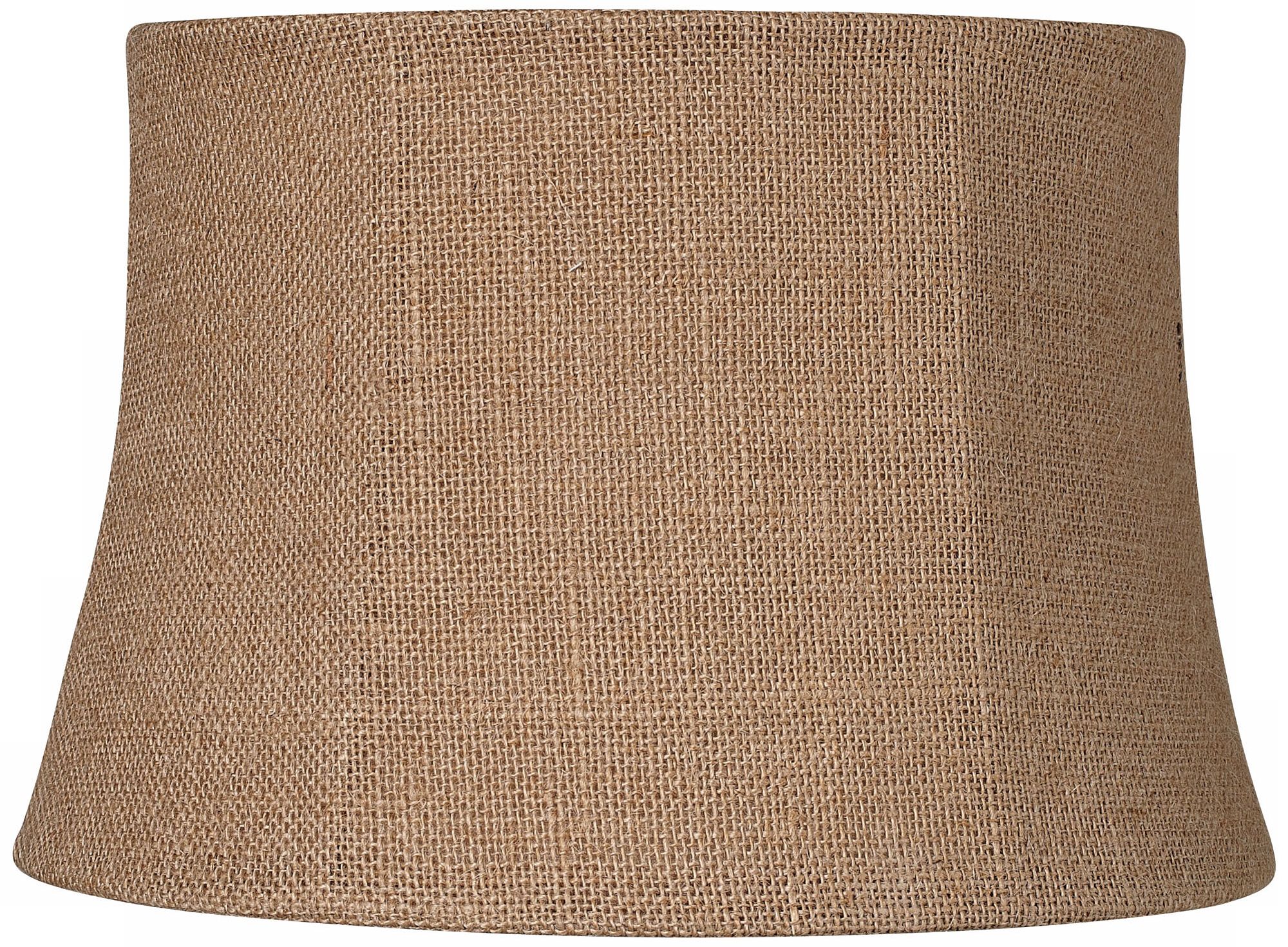 brentwood burlap drum lamp shade