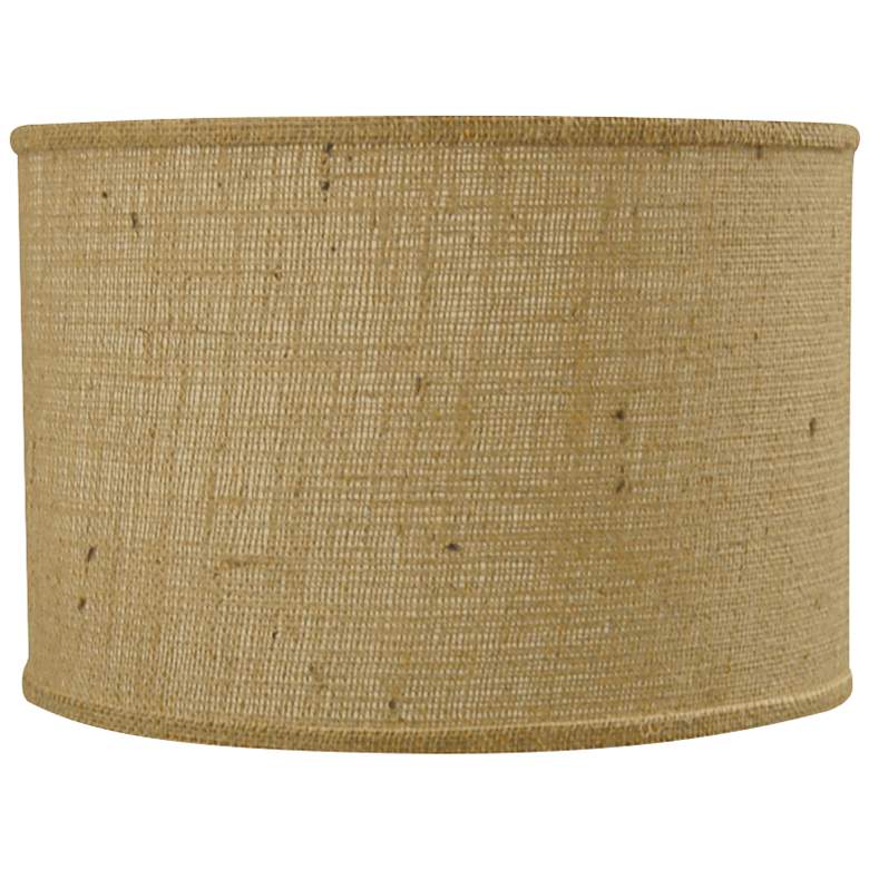 Image 1 Natural Burlap Drum Shade 12x12x10 (Spider)