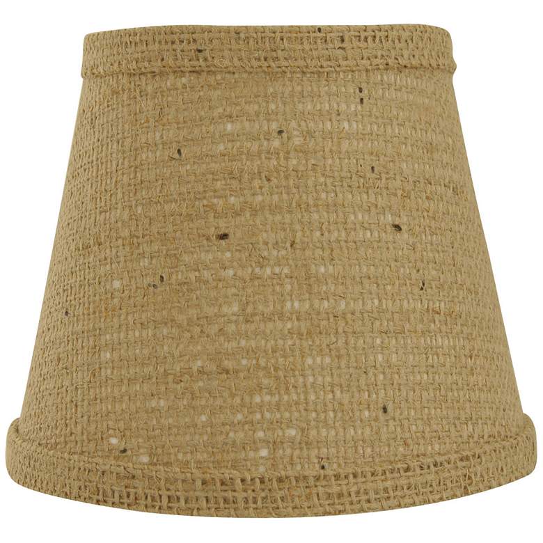Image 1 Natural Burlap Lamp Shade 8x14x10.25 (Spider)