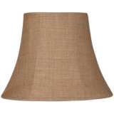 Natural Burlap Small Oval Lamp Shade 6/8x11/14x11 (Spider)