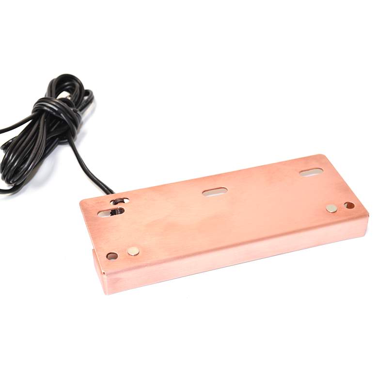 Image 1 Natural Copper 3 3/4"W LED Landscape Ledge and Rail Light