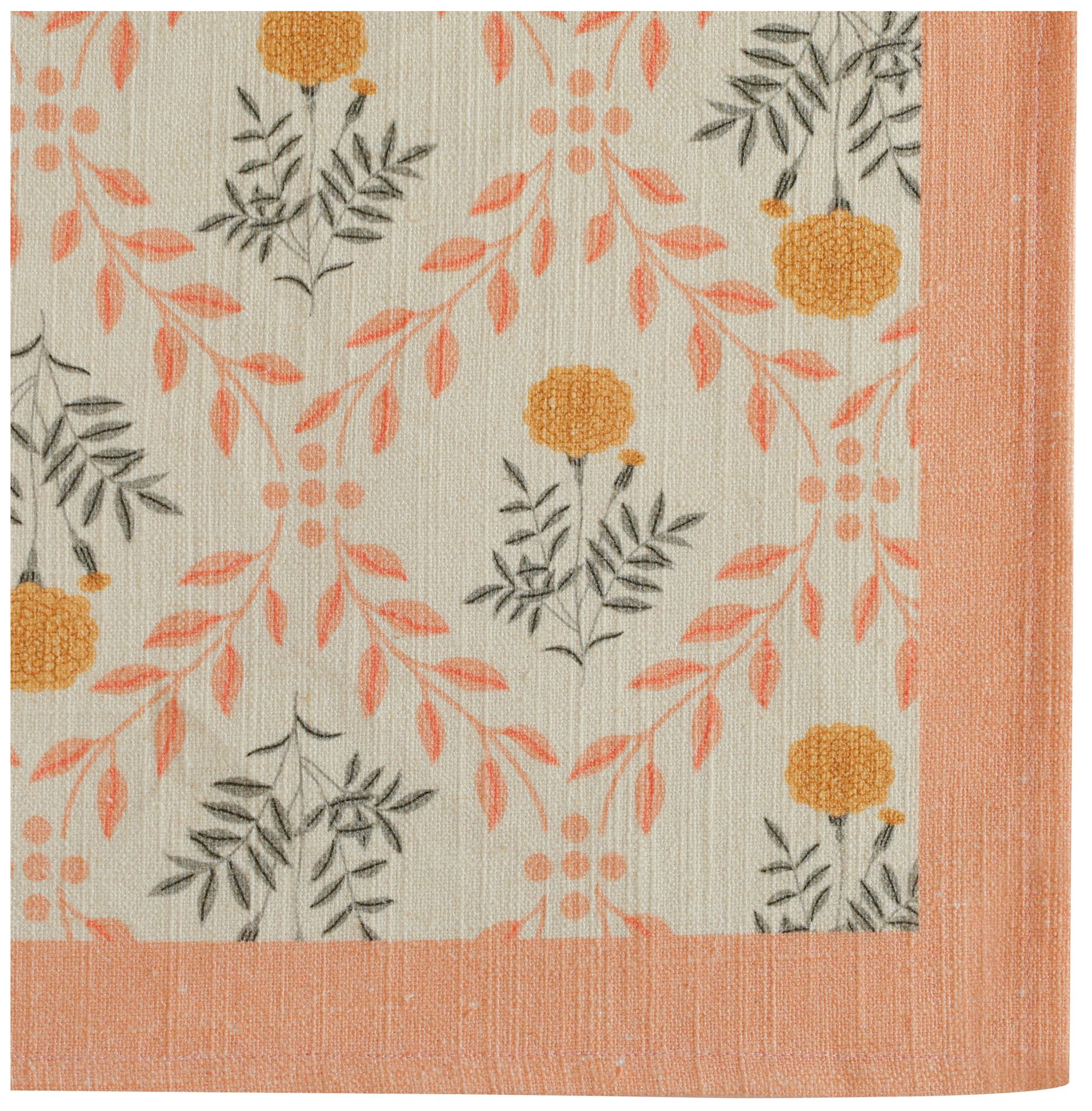 Image 3 Natural Cotton Napkin (Set of 4) in Blush Pink more views