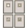 1_Natural Elements 14"W x 18"H Coastal Framed Art Set of 4