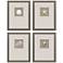 Natural Elements 14"W x 18"H Coastal Framed Art Set of 4