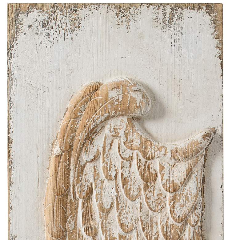Image 2 Natural Feather Wing 42 1/4" High 2-Piece Wall Art Set more views