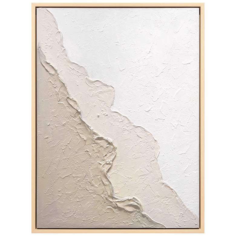 Image 1 Natural Flow Heavily Textured Hand Painted Framed Canvas Wall Art