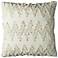 Natural Frayed Chevron 20" Square Decorative Filled Pillow