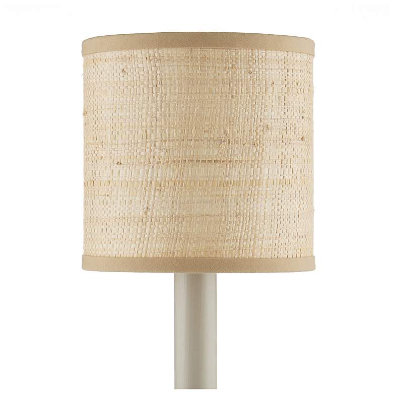 Image 2 Natural Grasscloth Drum Chandelier Shade more views