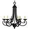 Natural Iron Finish 31" High 26" Wide Chandelier