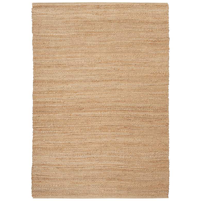 Image 2 Natural Jute NJT01 5'x7' Bleached Rectangular Area Rug