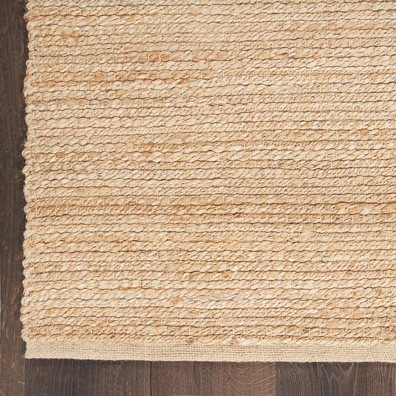 Image 3 Natural Jute NJT01 5&#39;x7&#39; Bleached Rectangular Area Rug more views