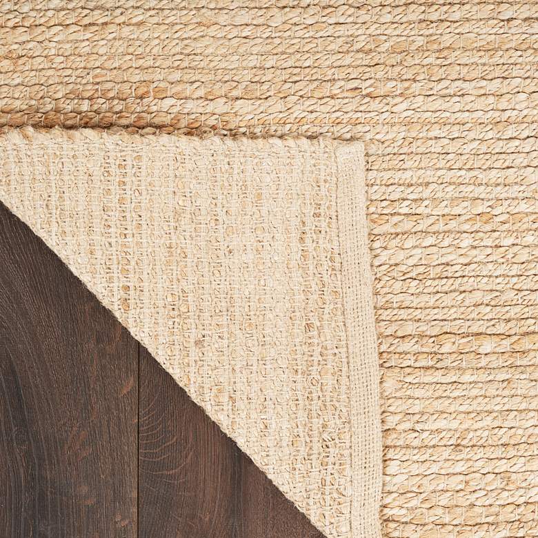 Image 4 Natural Jute NJT01 5'x7' Bleached Rectangular Area Rug more views