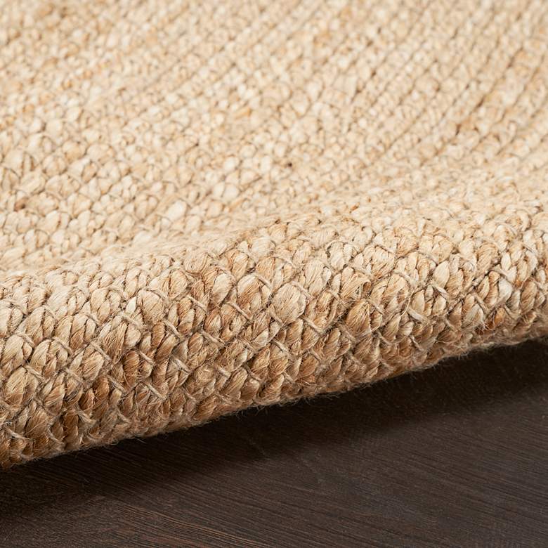 Image 5 Natural Jute NJT01 5'x7' Bleached Rectangular Area Rug more views