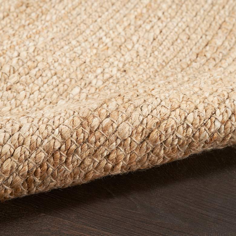 Image 5 Natural Jute NJT01 5&#39;x7&#39; Bleached Rectangular Area Rug more views