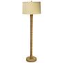 Natural Light All Wrapped Up 65 1/2" Linen Shade and Jute Floor Lamp