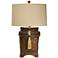 Natural Light Barbay Wicker Oatmeal Table Lamp